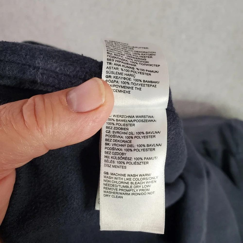 The North Face Shirt Jacket Mens Large Gray Heavy Flannel Long Sleeve NF0A7RCI